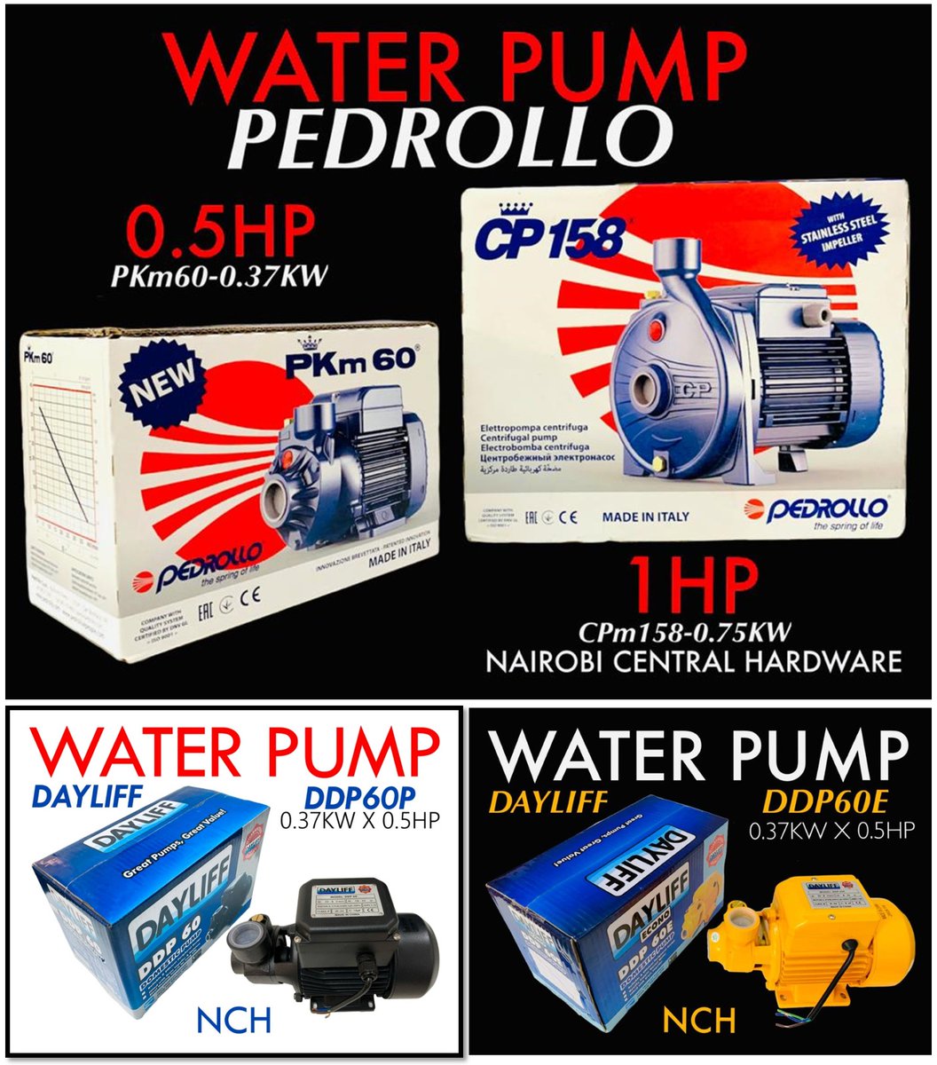 nairobicentral1's tweet image. 📷 Boost Your Water Flow with Our Top-Quality Pump! 📷
Reliable, efficient, and built to last. Perfect for all your water needs!
#waterpump #EfficientFlow #ReliablePerformance #IrrigationSolutions #HomeImprovement #IndustrialEquipmentent #watermanagement #upgrade #SpecialDiscount