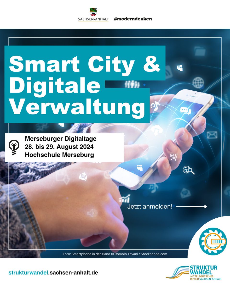 Strukturwandel MitteldeutschesRevier SachsenAnhalt (@wandel_lsa) on Twitter photo Jetzt Anmelden! 🤖Die #Merseburg|er Digitaltage finden dieses Jahr unter dem Motto „Smart City und Digitale Verwaltung – Wir machen es vor!“ vom 28. bis 29. August 2024 in der <a href="/HSMerseburg/">Hochschule Merseburg</a> statt. ➡️Programm & Anmeldung hier: lsaurl.de/Q0qv0o #sachsenanhalt #moderndenken Jetzt Anmelden! 🤖Die #Merseburg|er Digitaltage finden dieses Jahr unter dem Motto „Smart City und Digitale Verwaltung – Wir machen es vor!“ vom 28. bis 29. August 2024 in der <a href="/HSMerseburg/">Hochschule Merseburg</a> statt. ➡️Programm & Anmeldung hier: lsaurl.de/Q0qv0o #sachsenanhalt #moderndenken