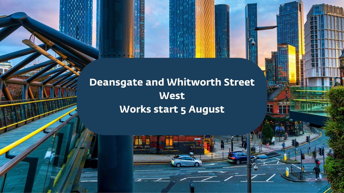 Construction is now underway on the Deansgate and Whitworth St West Active Travel scheme.

Please plan your journey if traveling through the city centre.