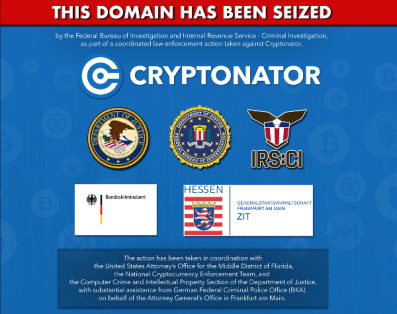 Cybershelp's tweet photo. https://t.co/hweKZCgdJX

The US and German authorities have seized the domain of online crypto wallet Cryptonator, an unlicensed money service business (MSB) that processed over $235 million in funds obtained through cybercrime

#Cryptonator #cybercrime https://t.co/FuRPSYLa3W