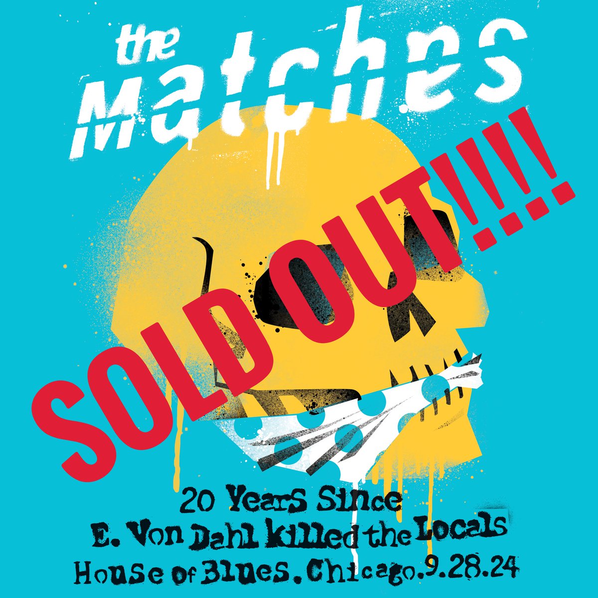 thematchesband's tweet photo. It’s funny… we literally sat in 3 tickets for a couple days… but here we are, a little under 2 months away… thank you all… see you soon Chicago! https://t.co/H255zl2qnD