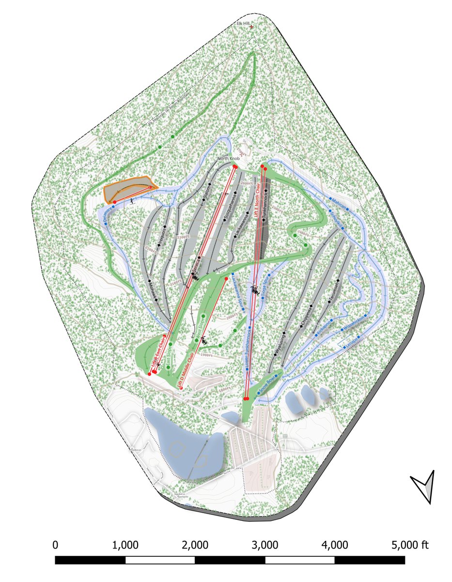 GlobalSkiAtlas's tweet photo. 12 of 6131: Shown here Elk Mountain @ElkMountainSki, Added new line symbology. Also got our AWS Lambda functions working!!  Look out August, we almost have a functional website.  #qgis #skiing https://t.co/wADQg7rtrN