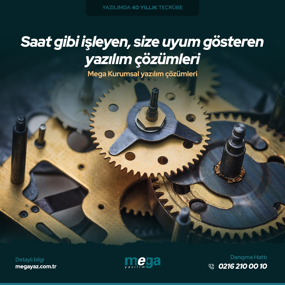MegaYazilim's tweet photo. Saat gibi işleyen, size uyum gösteren yazılım çözümleri. https://t.co/CRrObaACot