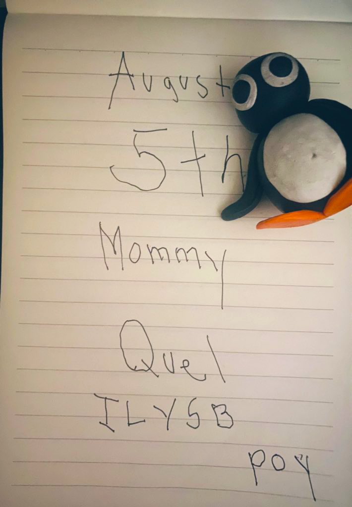 cdv_arks's tweet image. August 5th mommy quel a penguin without a nose lost it too small