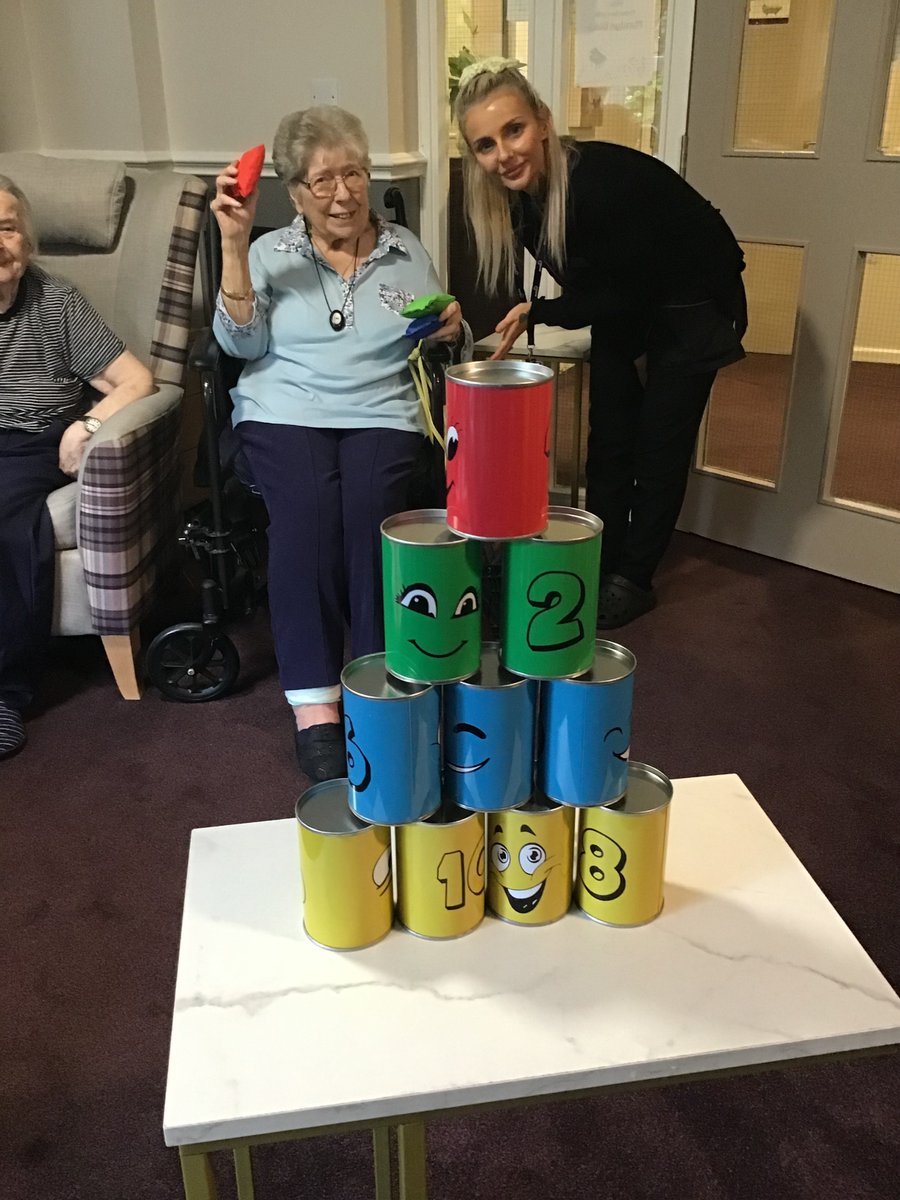 MillfieldCare's tweet photo. Tin can alley sporting event residents having lots of fun @Steve_Vessey @AnchorLaterLife @anchorzestwell1 #Olympics2024 #FunStuff https://t.co/s7EgQ1PTiG