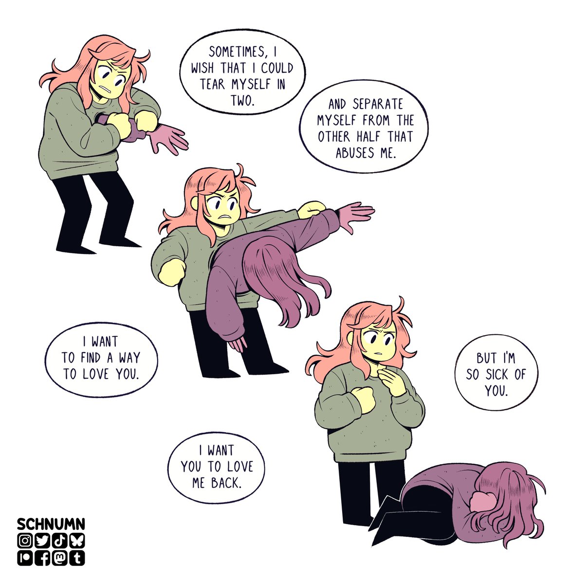 self hate and self love 💜