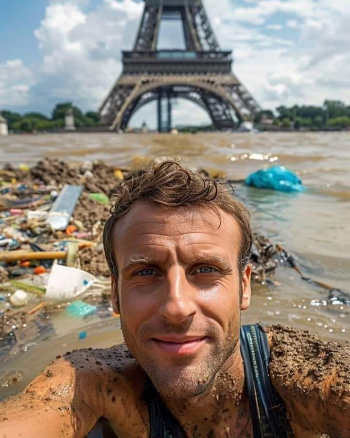 El_Doomer's tweet photo. ¿Dónde están los que decían que los atletas olímpicos solo vomitaban porque el triatlón supone demasiado esfuerzo? Primera atleta hospitalizada tras tragar desechos humanos y demás bacterias y basura sin tratar en el Sena. ¿Los responsables? Saldrán de rositas, en vez de comer 💩 https://t.co/verdAjnA12
