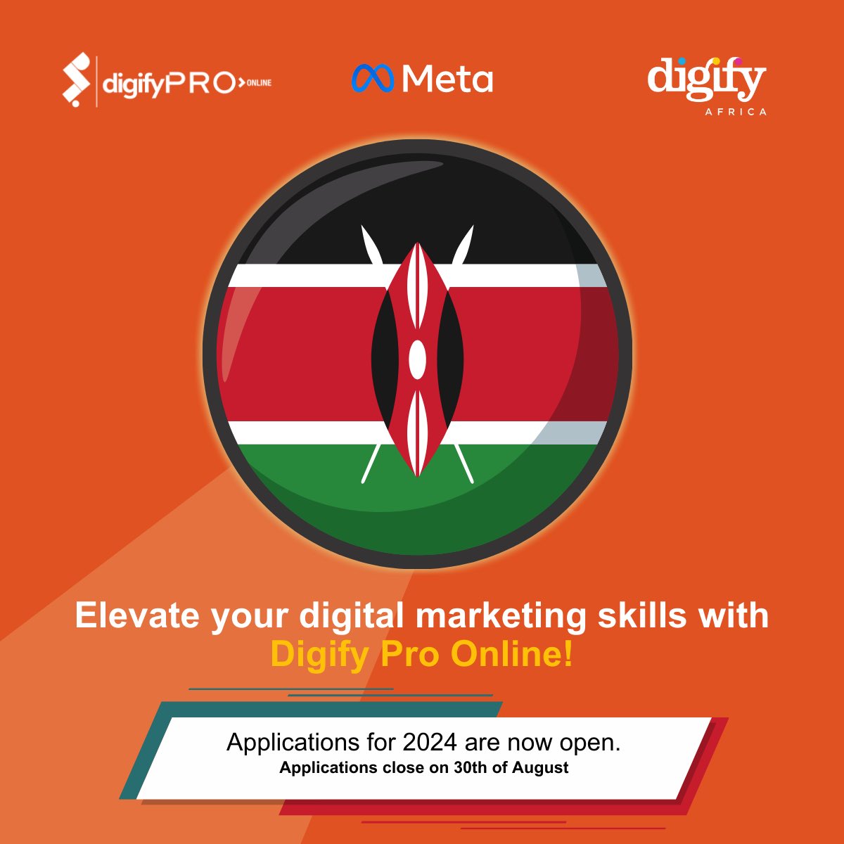 Digify Pro Online NG/KE Cohort 6.0
Applications are Now Open!

Eligibility Criteria: 18 years old and above;
Kenyan Matriculants; Completed High School; Interested in starting a career in Digital Marketing.

Here's the link to the website: digifyafrica.com/digify-pro-onl… 

#DigifyAfrica