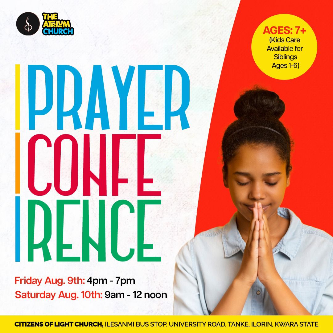 clc_ilorin's tweet photo. Our prayer life is an essential part of the life of every believer and our chidren are not left out. 

Jesus started with prayer
Samuel wasn’t too young to pray 
Daniel was a man of prayer 

Let your kids be part of this conference. It's going to be such an atmosphere for them. https://t.co/uur7Shlajm