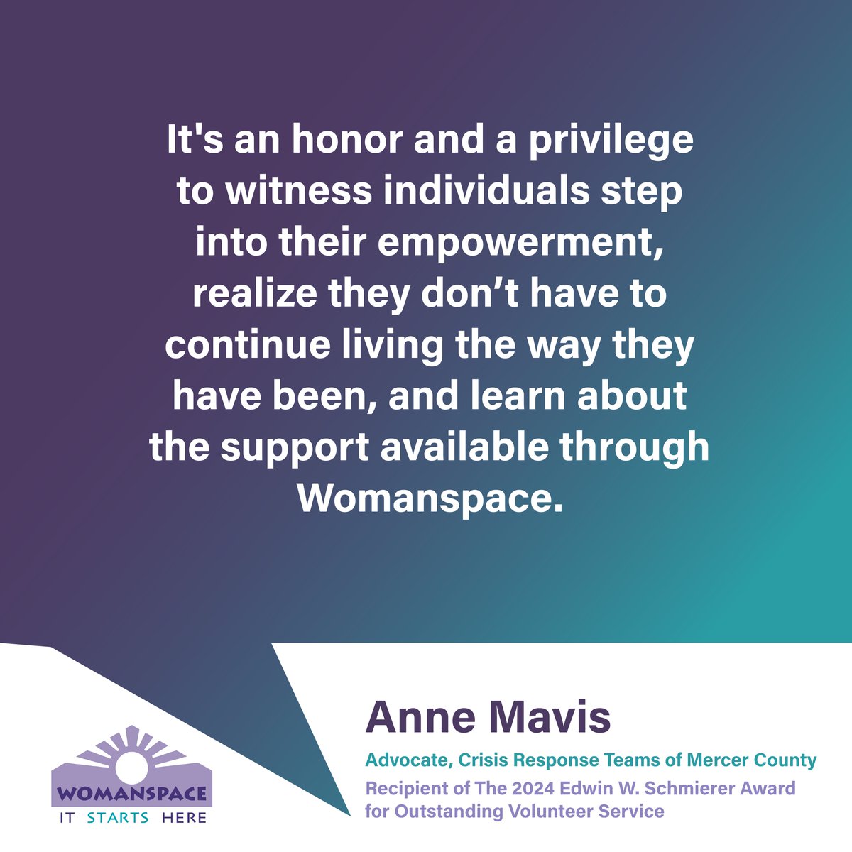 WomanspaceInc's tweet photo. 🌟 Join our Crisis Response Teams! 🌟
Make a difference for survivors of domestic violence and sexual assault. Become a Womanspace Advocate and empower those in crisis.
Learn more: https://t.co/KkqScoloRa
#Womanspace #Volunteer #MakeADifference https://t.co/YBQfvlc84y