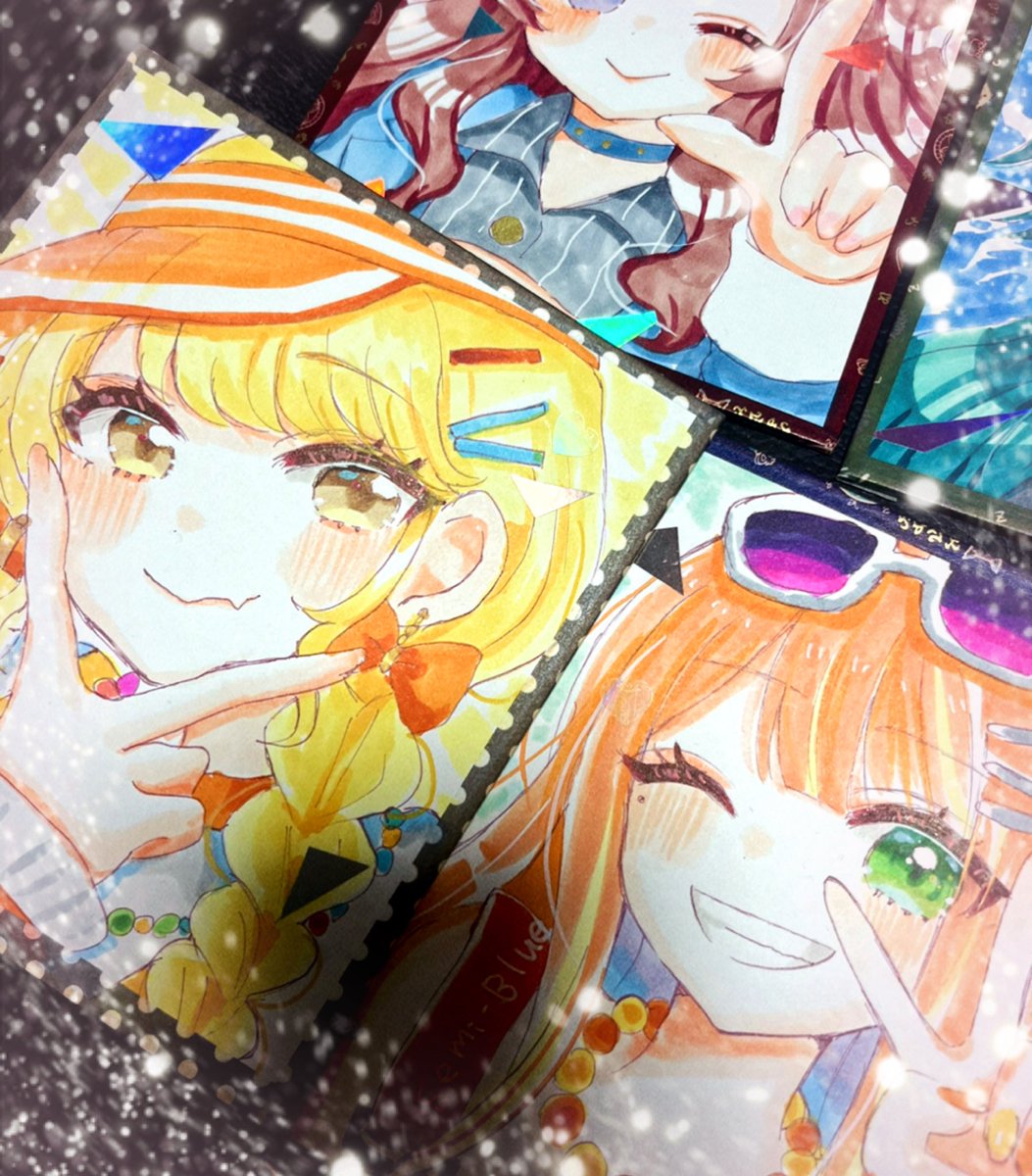 夏コミに置く色紙出来た〜〜ギラギラ❗️ 