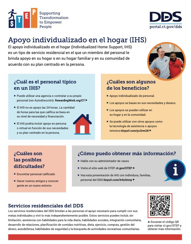 arc_ct's tweet image. Individual Home Support - Another one of the 7 core supports offered by DDS in part of their STEP Initiative Series. To learn more visit portal.ct.gov/dds/Searchable…  youtu.be/RcxWZxXJ7Hw?si…
#Coresupport #Individualizedhomesupports #DDS #Spanish