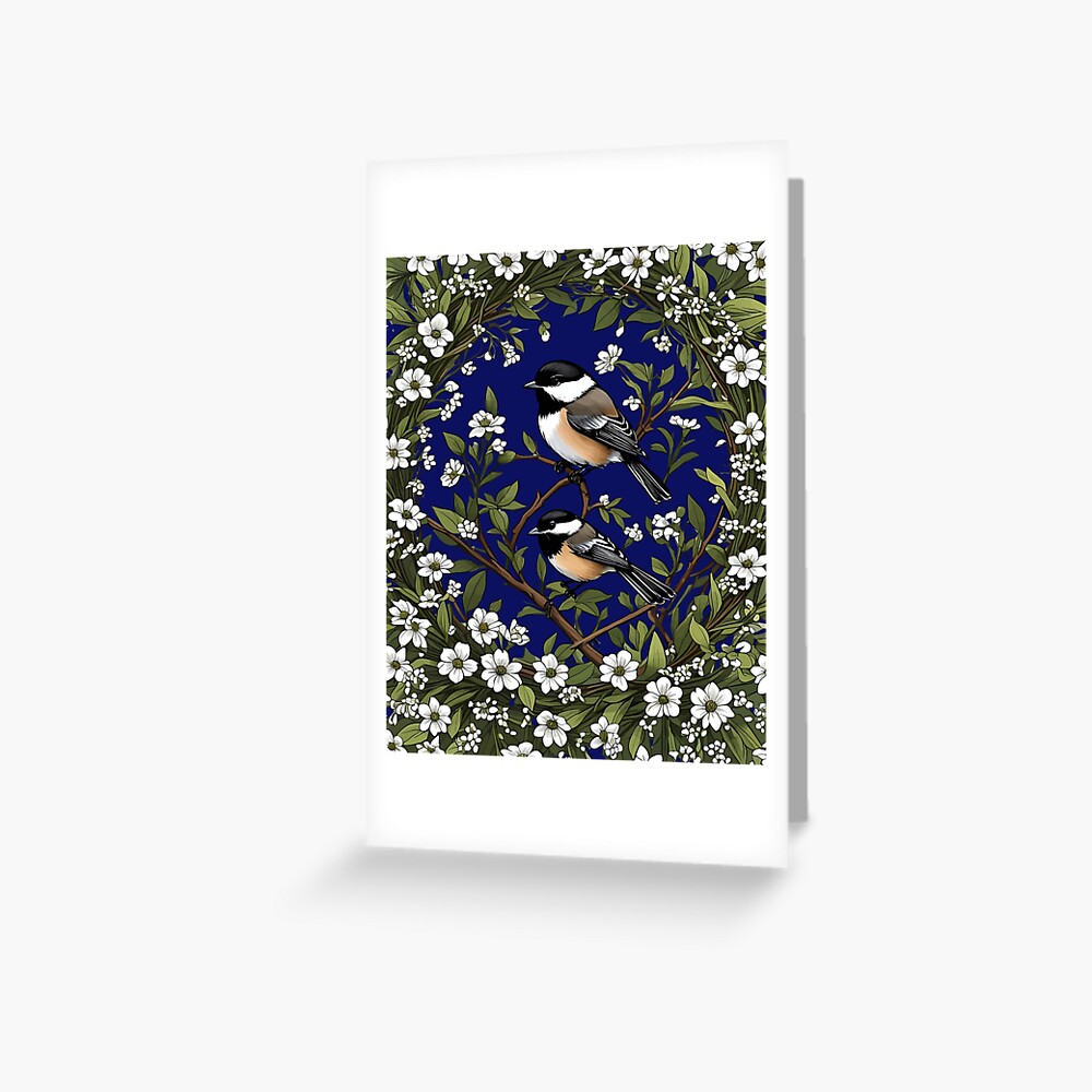 TaicheTees's tweet photo. "Massachusetts Black-capped Chickadee Bird And Mayflowers" #GreetingCard for Sale by #taiche #redbubble #chickadeebird #bird #chickadee #birdart #artinamount #chickadeeart #birdaddict #readytoframe #birdlovers #nature #ourworld #art #acrylic #birds https://t.co/INOXNFgsgH https://t.co/aDVIMyn9cE