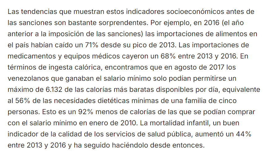 andernjung's tweet photo. Friendly reminder de que antes de las sanciones, la economía venezolana se contrajo 70% y el 87% de la población era pobre. Apenas en 2017 pusieron las primeras sanciones y en ese infame año ya estábamos comiendo mierda. 

No son las sanciones, es el socialismo. https://t.co/e0PzkW8OeD