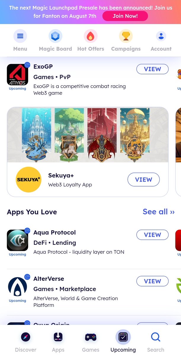 sekuyaofficial's tweet photo. Thank you @MagicSquareio for featuring Sekuya upcoming loyalty app as the first in upcoming banner. It shows the product quality and stand out features for the market ❤️ https://t.co/7VSoMlHmuL

Looking forward to bring real web3 adoption from Sekuya Rewards! 🌟 https://t.co/Mr8lo17Hsh