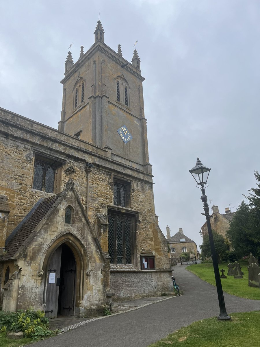 helengoth's tweet photo. Next stop on my BBC #FatherBrown bike ride is #Blockley aka #Kembleford! Anyone who has watched the drama will recognise this church! #Cycling #Cotswolds 🚴♀️🎬 https://t.co/0AaDcklTmA