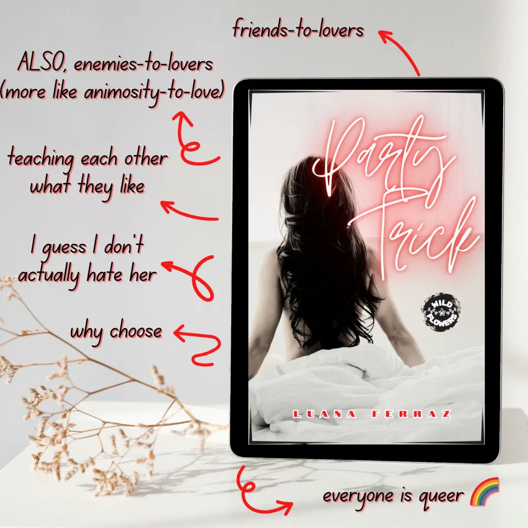 lua__ferraz's tweet image. PARTY TRICK IS AVAILABLE FOR PREORDER! 🥳 

If you get it early, I'll send the first chapter of the second installment to you. Spoiler alert: the next book is from Sam's POV!

You'll also be entered to win a physical copy of the book! Find all useful links in bio and good luck!