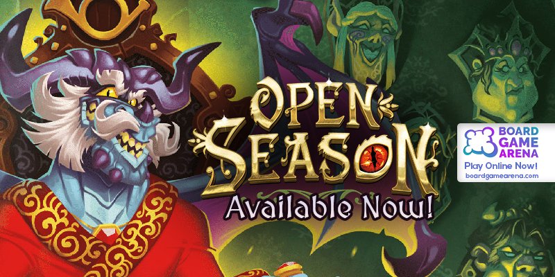 It's OPEN SEASON!
🏹🦌🌲
Available now on #BGA, don't miss this game from <a href="/SitDownGames/">Sit Down!</a>!
Play it from 2 to 4 players right from... your browser!
Click below to play it, or use the #tutorial included to learn it:
bga.li/cE3g #J2S #boardgame