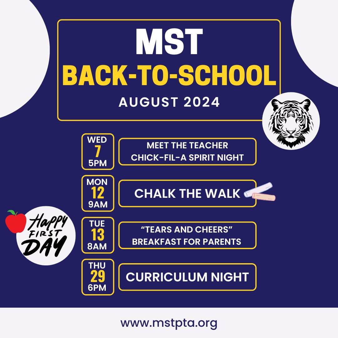 MARK YOUR CALENDARS - It all starts THIS week!