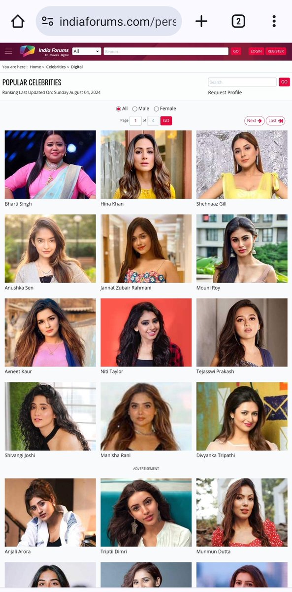 NatureMohd's tweet photo. According to India forums weekly digital celebrity ranking 
#ManishaRani rank is 11 🔥🔥
 in female category.
#ManishaSquad #OnlyManishaMatters https://t.co/EGP7Bu0cOe