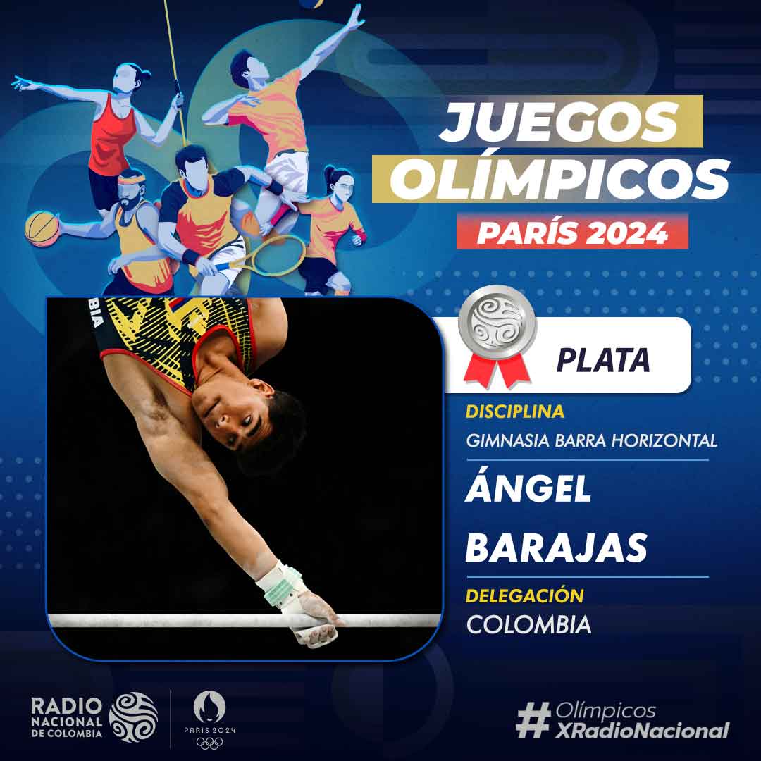 RadNalCo's tweet photo. #OlímpicosXRadioNacional | ¡Medallaaaa de plata para Colombia! ¡Plataaaaaaaa para Colombia! ¡Plata para Ángel Barajas! El nortesantandereano de 17 años le da la primera medalla al país 🇨🇴🇨🇴🇨🇴🇨🇴🇨🇴🥈👏👏👏.

EN VIVO #Paris2024 👉 https://t.co/AET3lYBoYN https://t.co/aaXOsSRplK