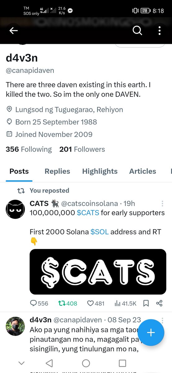 canapidaven's tweet photo. @catscoinsolana 5KhGwMj1XQCw1xgenSVsVXVCq4puK9KQ1Fiktn8X6pLv https://t.co/PU6PtN6Exc