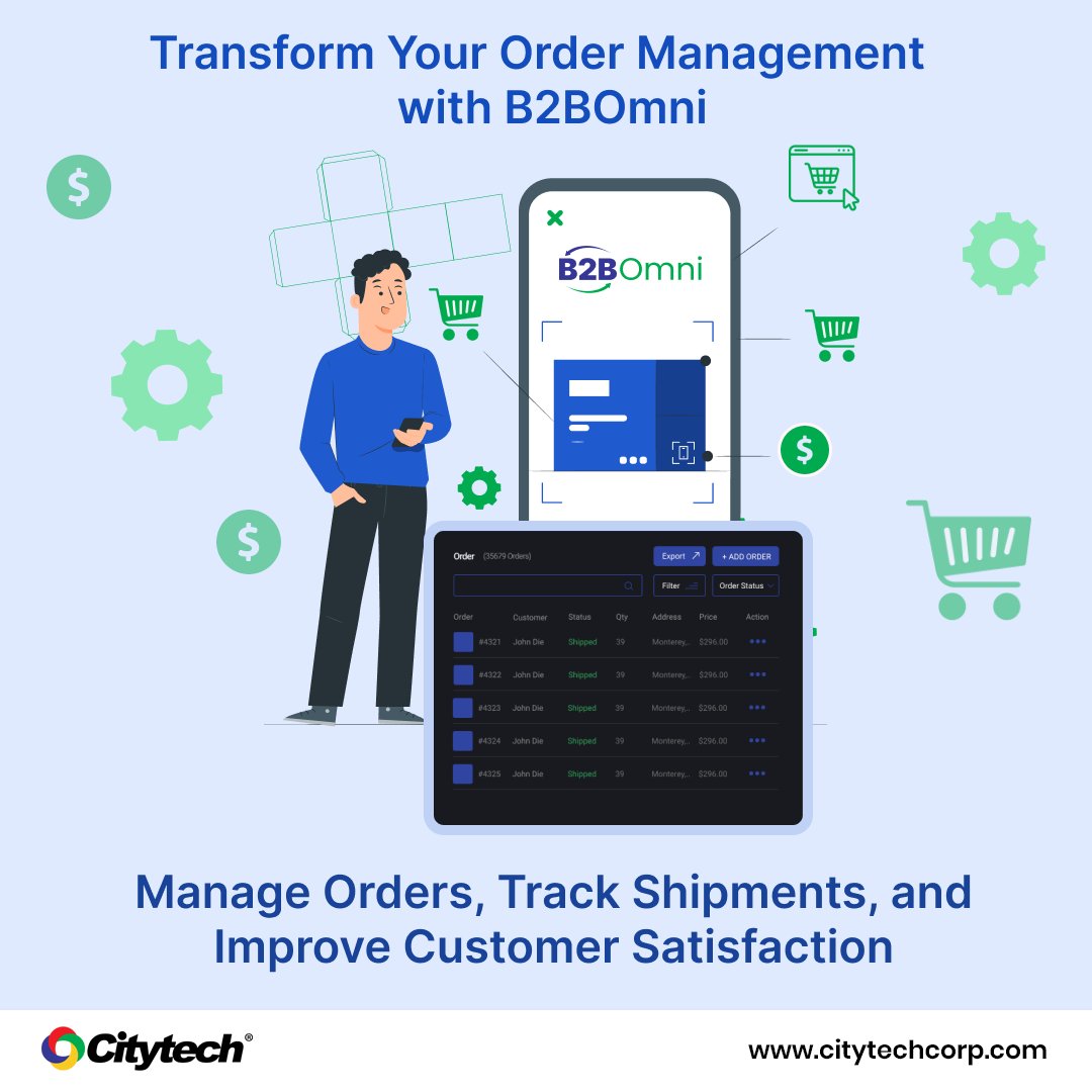citytechsoft's tweet image. Optimize your order-to-fulfillment process with @citytechsoft&apos;s B2BOmni. Enhance efficiency with order management features, including #BulkOrdering, #PartialShipping, &amp;amp; #customizableworkflows.
citytechcorp.com/contact-us/

#b2bcommerce #supplychainmanagement #ordermanagement