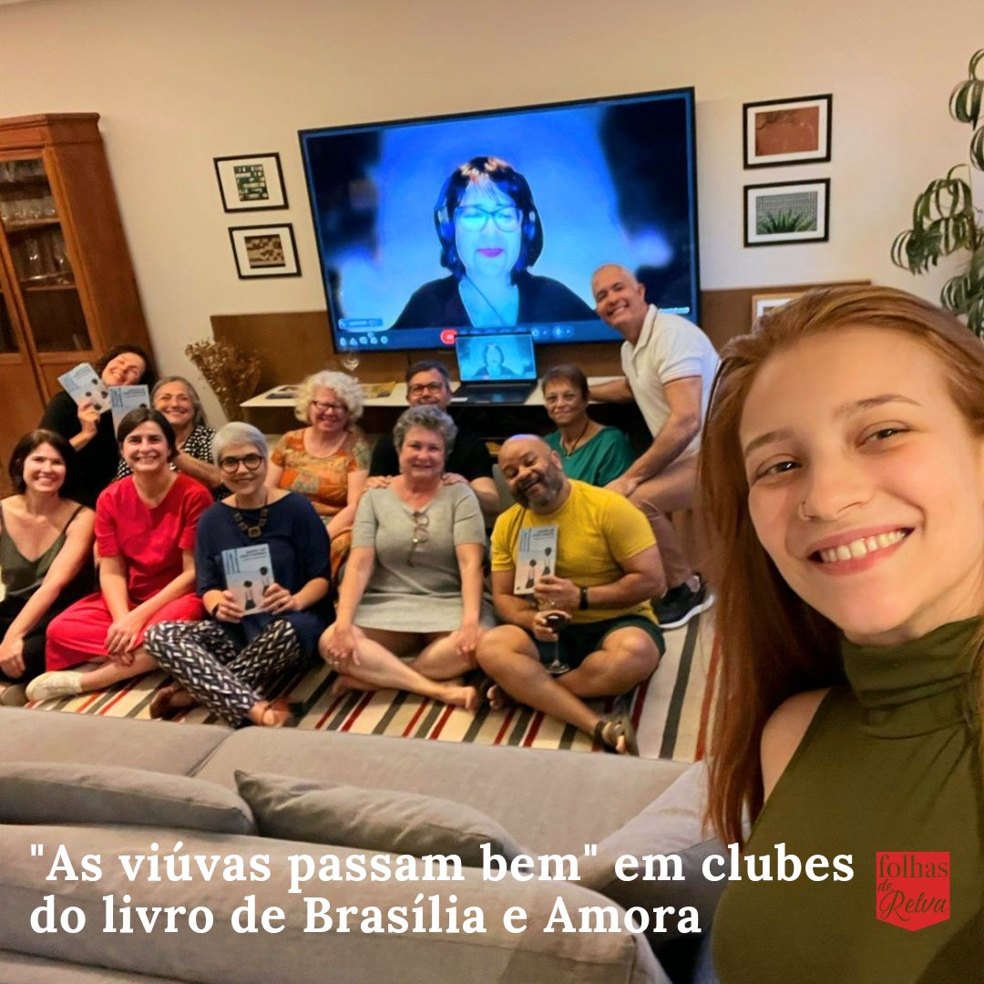 de_edicoes's tweet photo. Na tarde de ontem, @martabarbosa participou de um clube do livro de Brasília em torno do seu romance AS VIÚVAS PASSAM BEM. Em breve o livro será distribuído Brasil afora pela @amoralivros_brasil, clube de distribuição nacional que tem como foco a literatura de mulheres. 📚❤️ https://t.co/unHpXz3g76