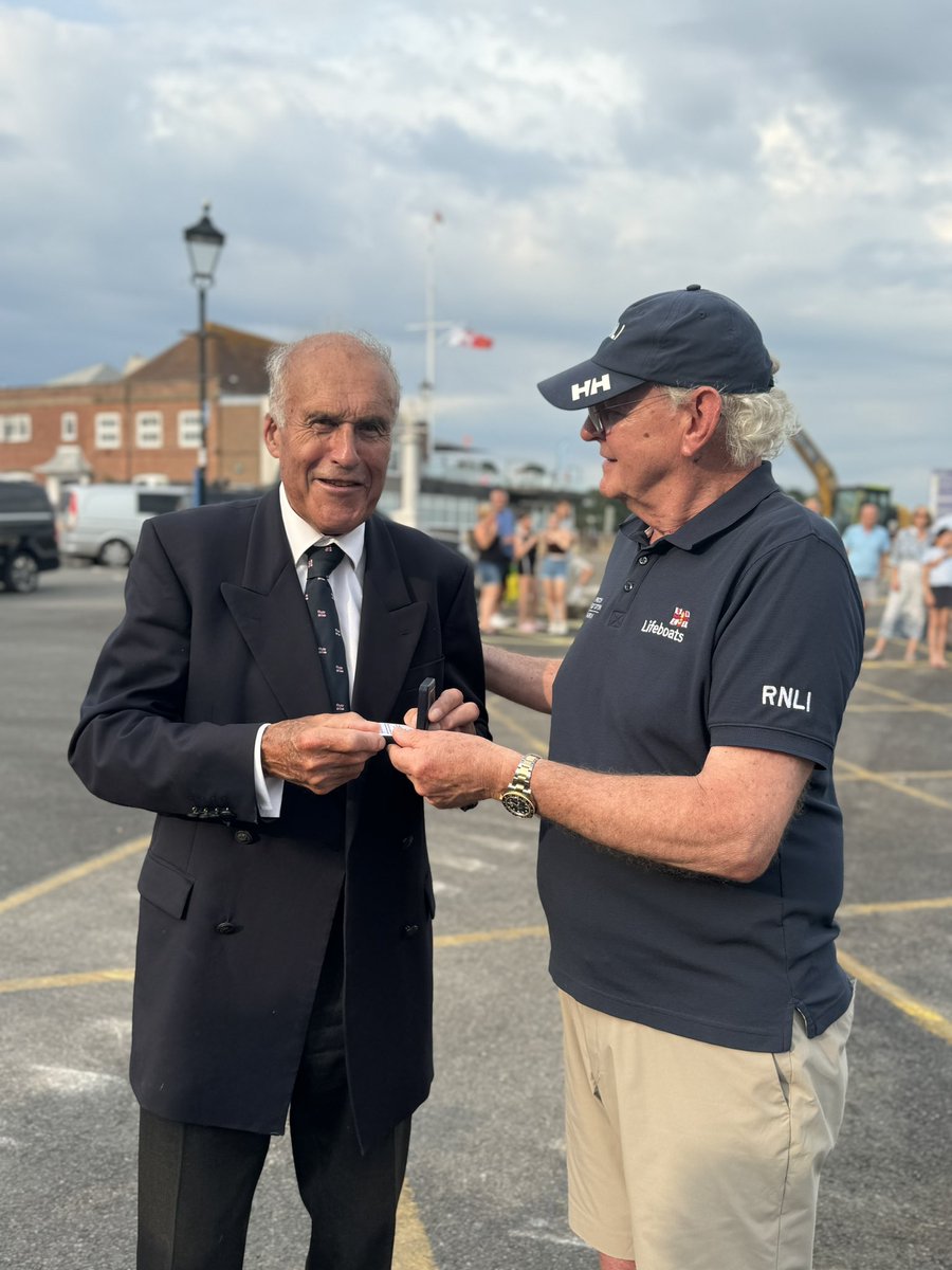 Congratulations Chris Knox, amazing 40 years of service and support to the RNLI. <a href="/RNLI/">RNLI</a>