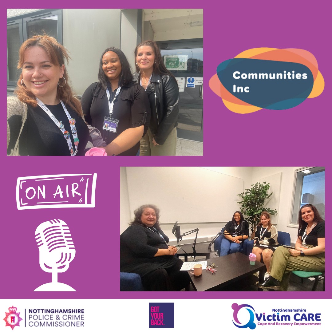 📷WATCH THIS SPACE!!! 📷

Last night our Manager Chelsea along with our Hate Crime Leads Praise &amp; Molly met with Communities Inc to record our very first Podcast. 

A huge thank you to <a href="/Communities_INC/">Communities Inc</a>  for this amazing opportunity!📷

#NVC #WorkingTogether  #Podcast