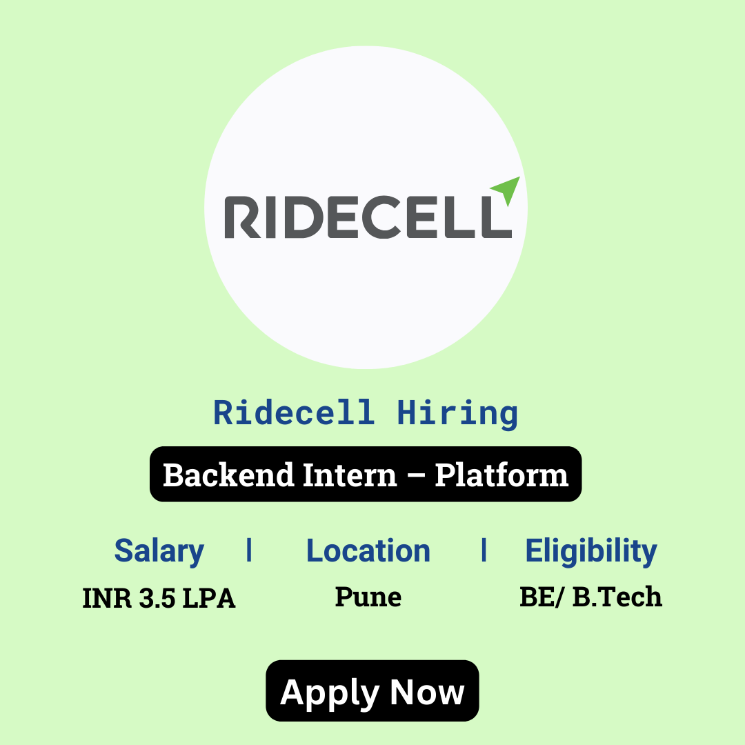 karthikpattadi's tweet image. 🚀 Ridecell Careers 2024 🚀

Ridecell is offering an exciting opportunity for a Backend Intern focusing on Platform for 2024. 

🔗 Apply Here: zurl.co/yar7 

💬 Join Our WhatsApp Group: zurl.co/HzO9

#Ridecell #BackendIntern #Platform #2024Careers