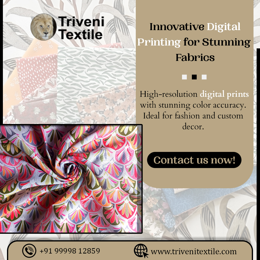 TriveniTextile's tweet photo. Unleash your imagination with our stunning digital printed fabrics! 🎨 From bold patterns to subtle designs, we've got you covered. 
Visit our store in Noida! 
#DigitalPrintedFabric #TriveniTextile #Noida #Fashion #Textiles #PrintedFabrics #CustomPrints #ShopLocal https://t.co/ct8L2eLJm5
