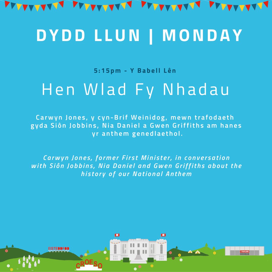 Ymunwch gyda Nia Mai Daniel, Pennaeth Isadran Archifau’r Llyfrgell a gweddill y panel fydd yn trafod yr anthem genedlaethol.