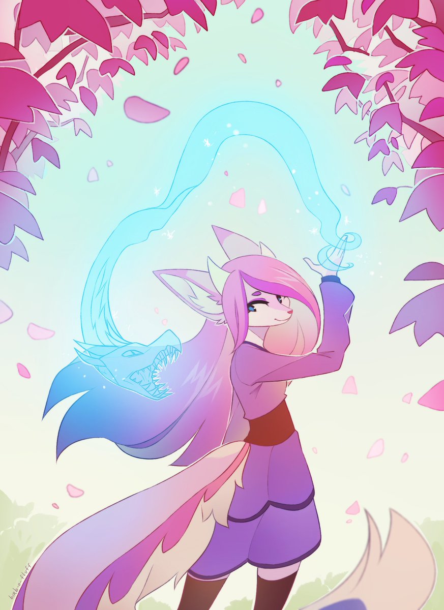 birb_o_fluff's tweet photo. An attack on @Foxitap2~🌸 https://t.co/c7vzaWDLKD