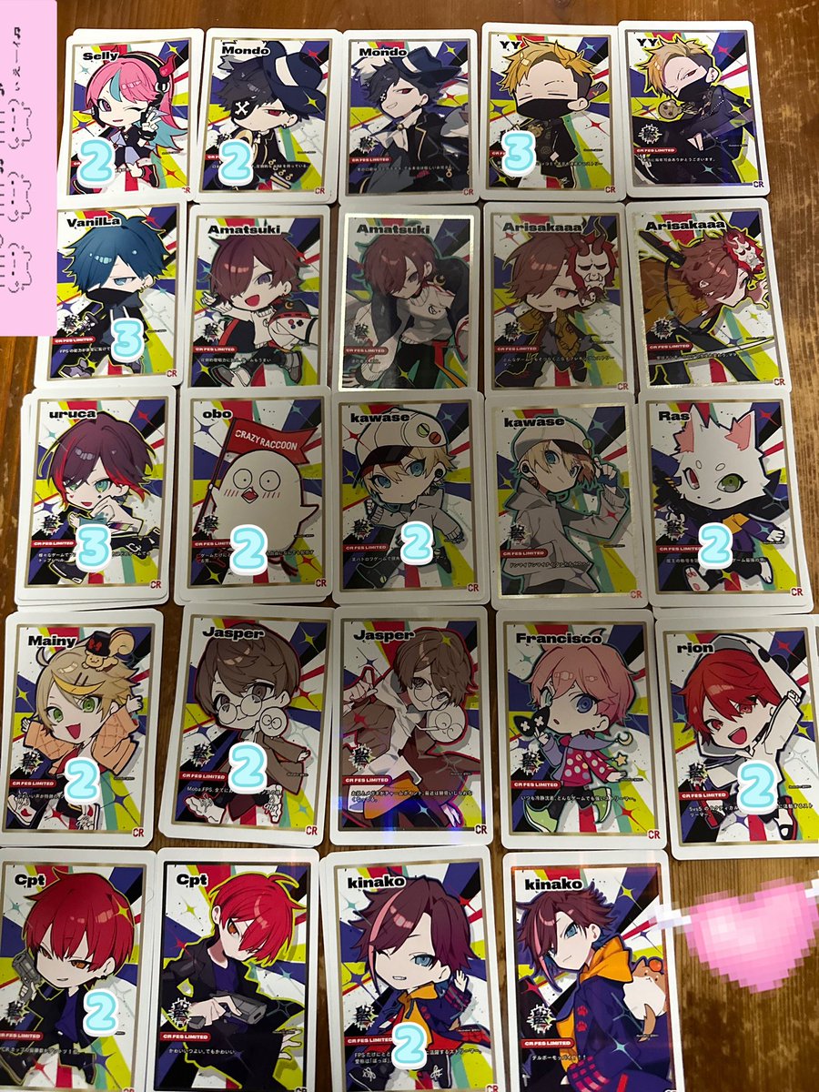 LslErvd's tweet photo. CRfes2024グッズ【交換】
 #CRfes #CRfesグッズ #CRfesグッズ交換 

譲）画像の物全て🙆‍♀️

求）👼さんの缶バッジorトレカ

条件）交換or定価での買取

トレーディングカードは写真の他に
🐶🐾さん計4枚
adeさん計1枚
があります！！

異種交換🙆‍♀️
同種交換🙆‍♀️
交換優先の可能性🙆‍♀️

お声かけ待ってます💖 https://t.co/QXX5dpzU0H