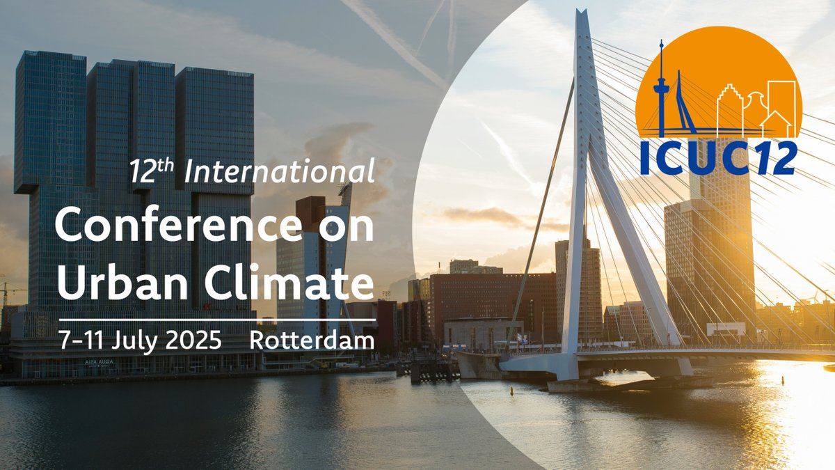 Countdown Alert: Only 10 Days Left to Apply for Special Sessions and Workshops at ICUC12 in Rotterdam! 
Find Complete Details on the Application Procedure Here: urban-climate.org/countdown-aler… <a href="/gjsteeneveld/">Gert-Jan Steeneveld (@gjsteeneveld.bsky.social)</a> <a href="/IAUrbanClimate/">International Association for Urban Climate</a>