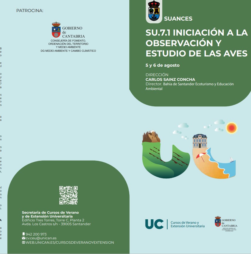 Cursos de Verano - @unican (@cursosveranouc) on Twitter photo 🌞Agenda semanal de los <a href="/cursosveranouc/">Cursos de Verano - @unican</a>
5 y 6 de agosto. Curso en Suances sobre las aves. 🦅
Del 7 al 9 de agosto. Curso en Camargo sobre la Cueva de El Pendo ⛺
7 de agosto. Conferencia en Laredo sobre Nicómaco
8 de agosto. Conferencia en Suances sobre relaciones laborales👨👧👧 🌞Agenda semanal de los <a href="/cursosveranouc/">Cursos de Verano - @unican</a>
5 y 6 de agosto. Curso en Suances sobre las aves. 🦅
Del 7 al 9 de agosto. Curso en Camargo sobre la Cueva de El Pendo ⛺
7 de agosto. Conferencia en Laredo sobre Nicómaco
8 de agosto. Conferencia en Suances sobre relaciones laborales👨👧👧