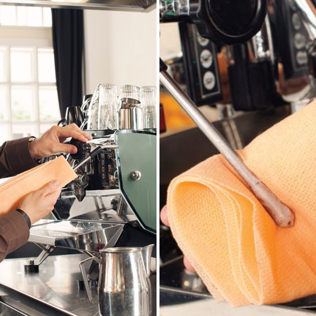 Prevent the spread of bacteria while making cleaning your coffee machine as easy as possible with Chicopee. Range includes Supertwill Coffee Wipes, which are incredibly absorbent and heat resistant to over 200 degrees C to prevent burns.

jesuk.com/shop-by-brand/…?