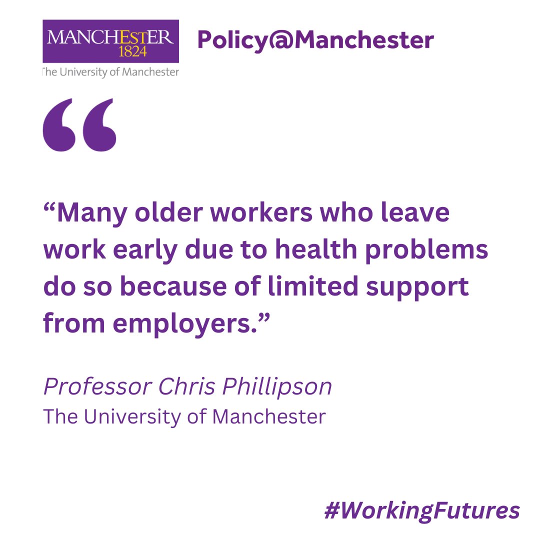 Policy@Manchester (@uompolicy) on Twitter photo 🤔 36% of 50–70 year olds feel disadvantaged applying for jobs due to their age.
📝 Professor Chris Phillipson from <a href="/uomsoss/">UoM School of Social Sciences</a> asks how we can challenge workplace ageism & help people stay healthy in work for longer.
Read more: …licyatmanchester.shorthandstories.com/working-future… 🤔 36% of 50–70 year olds feel disadvantaged applying for jobs due to their age.
📝 Professor Chris Phillipson from <a href="/uomsoss/">UoM School of Social Sciences</a> asks how we can challenge workplace ageism & help people stay healthy in work for longer.
Read more: …licyatmanchester.shorthandstories.com/working-future…