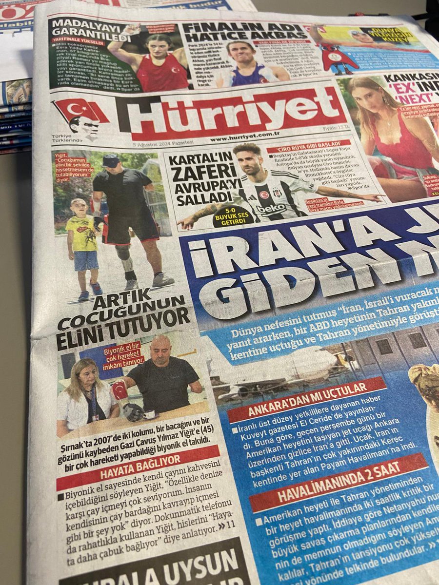 Güneydoğu’da 2007 yılında gazi olan Jandarma Uzman Çavuş Yılmaz Yiğit ile röportajımız Hürriyet Gazetesi’nde. 🗞️

<a href="/CemalCoskunTR/">Cemal Coşkun 🇹🇷</a> 
<a href="/ErsinErcann/">Ersin ERCAN</a>