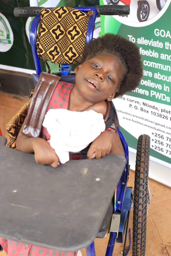 SophieKaserege2's tweet image. A wheelchair reduces the load on family &amp;amp; gives independence.This mother was relieved from carrying her 10 yr old all the time since we donated a wheelchair, at Feeble Care offices in Bulindi TC, Hoima.
#AdvocacyForInclusion
#GiftofMobility 
#LeaveNoOneBehind