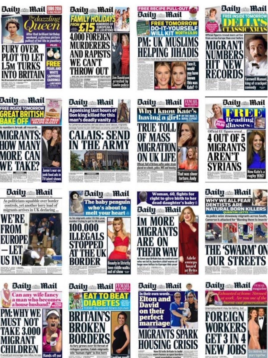 RaitAndrew's tweet image. 1:11 @toryboypierce pipes up &quot;Hang on, what has my newspaper done? Can you give me an example? Come on give me one now&quot;
Here you go you racist grifter - have 16 for a start
#GutterHack