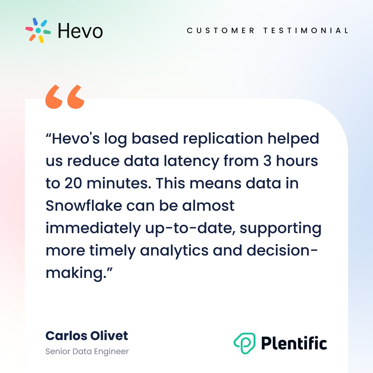 Prop-tech platform <a href="/Plentific/">Plentific</a> uses Hevo Data to slash data latency and errors. This reduces data wait times and improves efficiency % data quality for real-time optimization. 

➡️Link to case study: hevodata.com/success-storie…