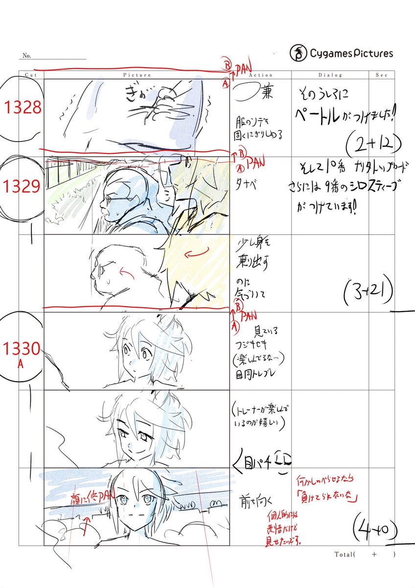 上映からしばらく経ったので記念にコンテを何枚か
観ていただいた皆様、本当にありがとうございましたm(__)m

#劇場版ウマ娘 #新時代の扉 #ウマ娘