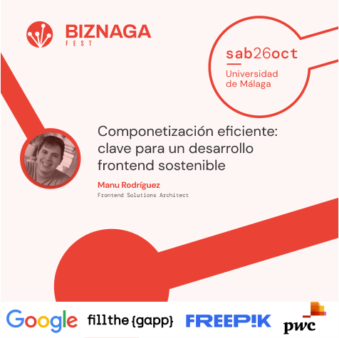 Si te  importa el desarrollo de componentes frontend de manera eficiente🧩 Manu Rodríguez nos trae ejemplos prácticos con React y Vue para crear componentes reutilizables ♻️y mantenibles✅.

😊¡No te lo pierdas el 26 de octubre en E.T.S de Ingeniería Informática!😊