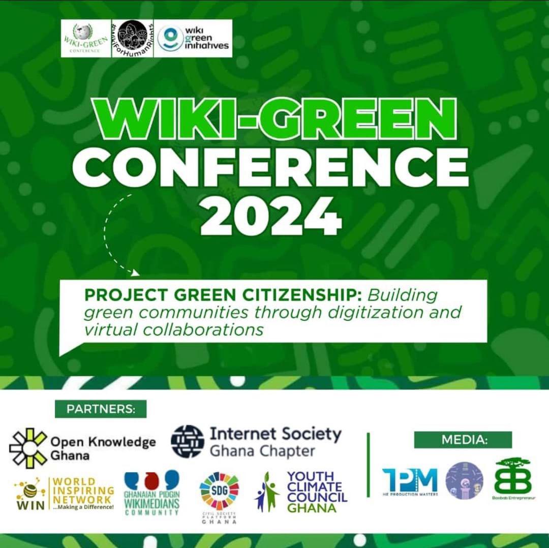 Happening today! 

Join us in building green communities through digitization and virtual collaboration. 
 
#WikiGreen2024 #ClimateAction