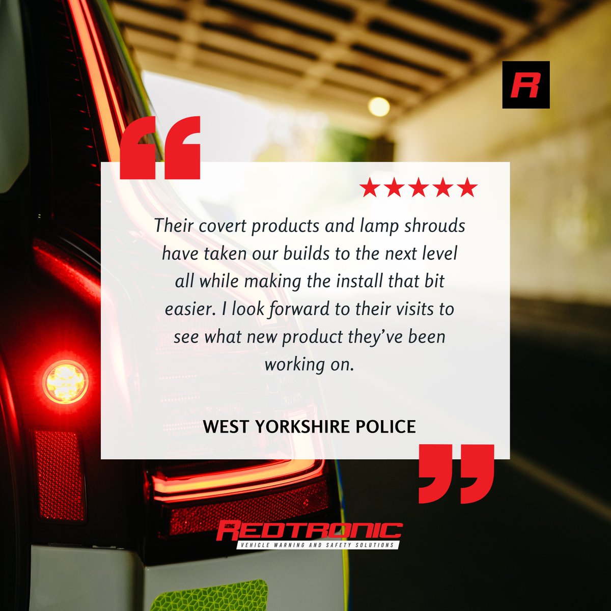 🌟🌟Customer Testimonial 🌟🌟 We're absolutely thrilled with this incredible feedback from West Yorkshire Police.

At Redtronic, we’re dedicated to delivering exceptional service, and feedback like this is a testament to our success.

#Redtronic #WestYorkshirePolice
