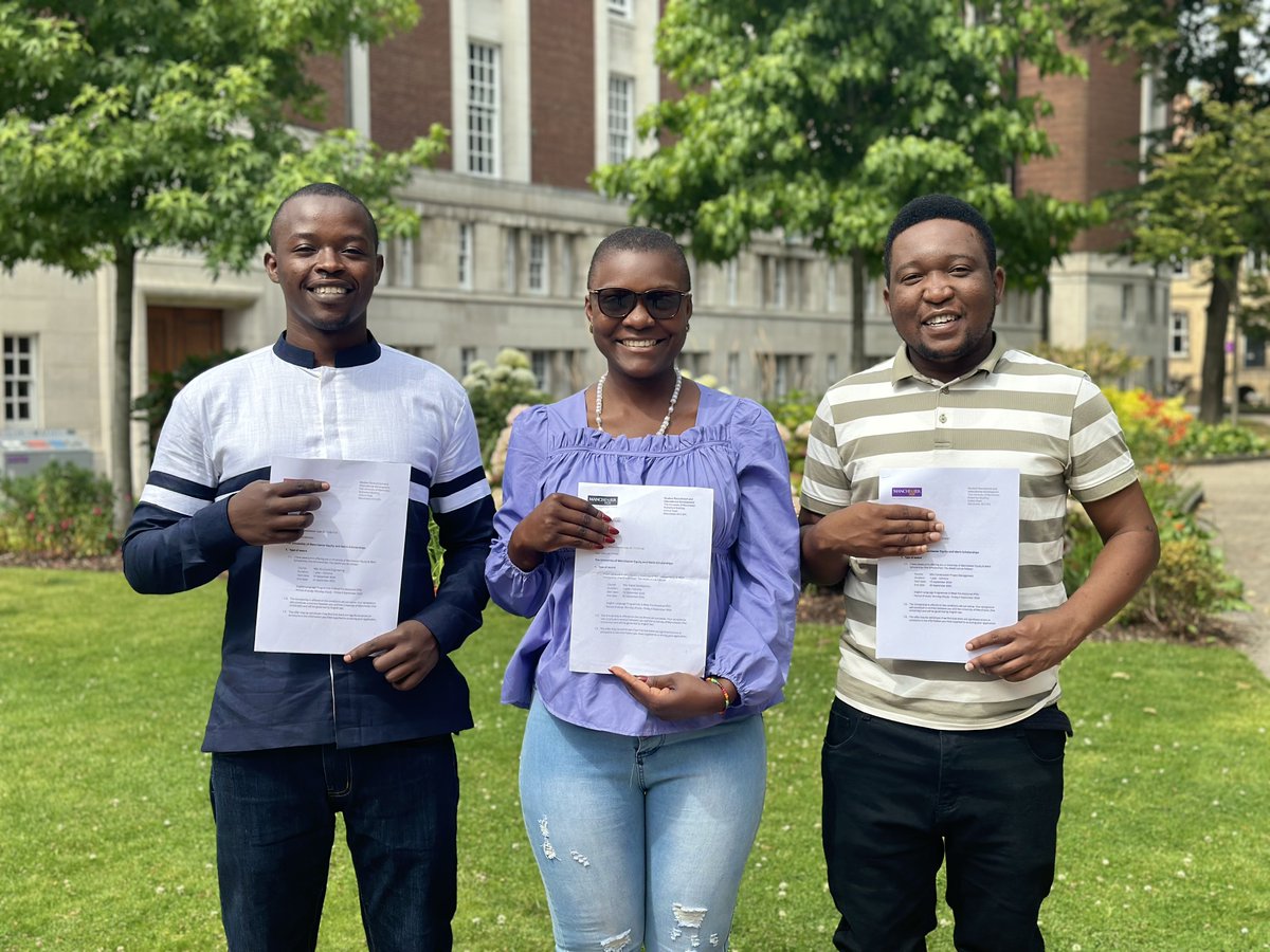 It was lovely to meet Jean Paul from #Rwanda, Gertrude from #Malawi and Ziggy from #Tanzania last week.
The first of our 24/25 #EquitandMerit cohort, here early to study Pre-sessional English before the start of their masters’ in September.

Welcome to Manchester #HelloUoM