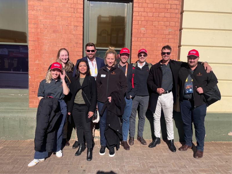 Just look for the red hats at <a href="/diggersndealers/">Diggers & Dealers Mining Forum</a>!