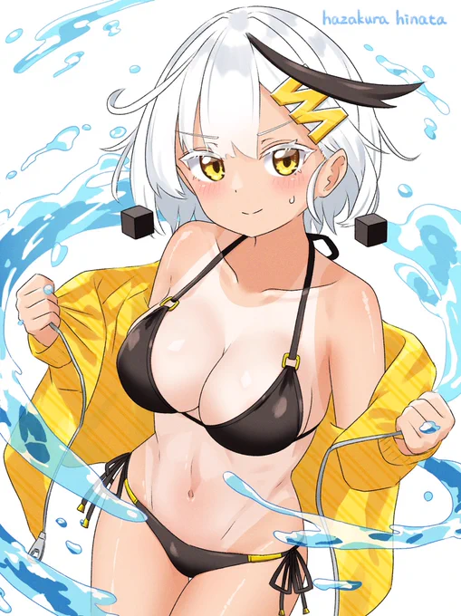 水着ゆきかちゃん#イラスト 